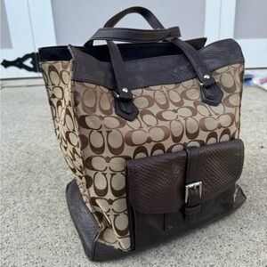 XL Vintage Monogram Coach bag